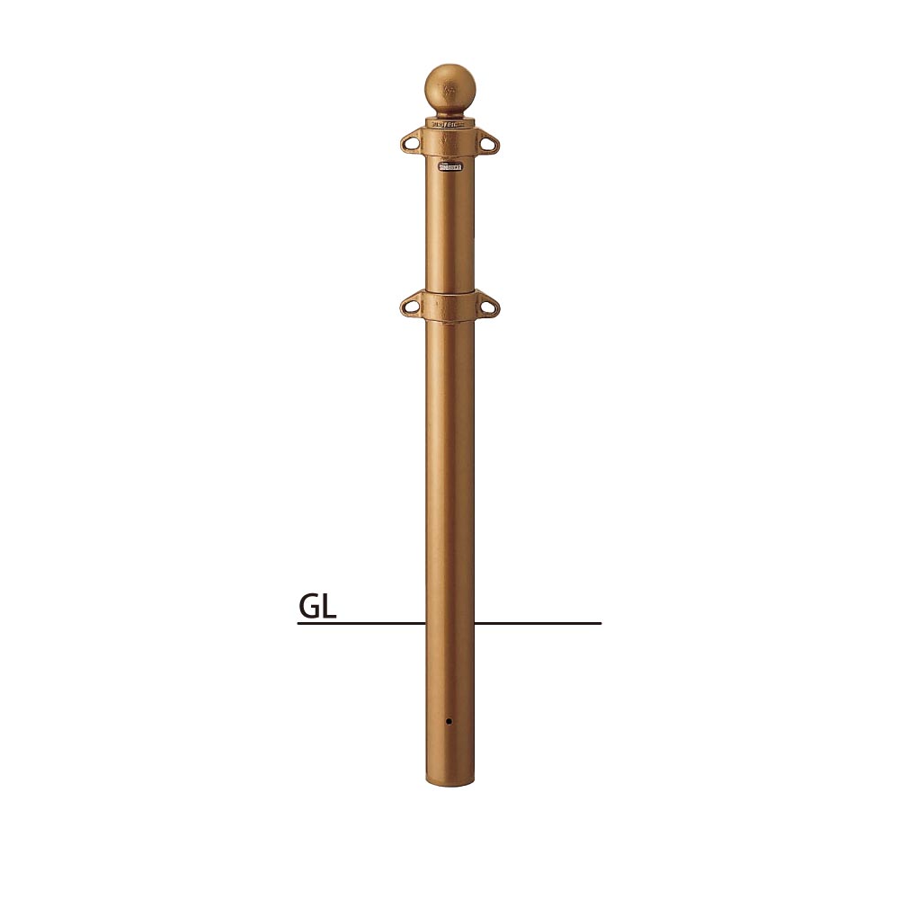 サンポール ピラー クラシックタイプ 固定式 FPB-8UW φ76.3(t2.8) H850