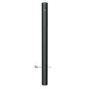 サンポール スチール製 マットブラックピラー 径76.3 H850 固定式 FPMB-8U