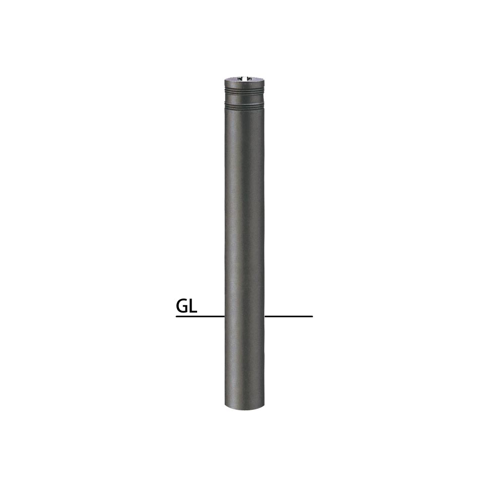 サンポール リフターボラード固定式車止め LV-360UC-E φ115 H700 エンド用 最終端部