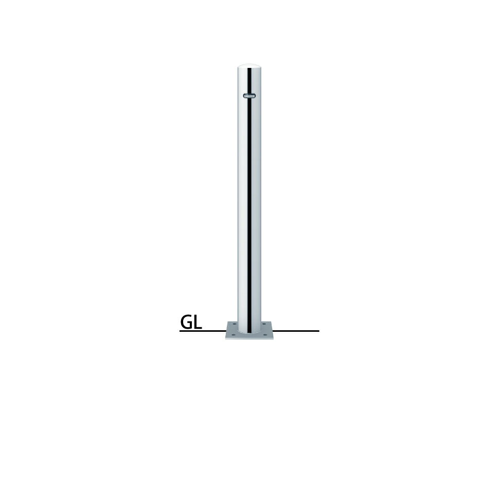 サンポール ピラー ベース式 PA-8B-F00 フックなし φ76.3(t2.0) H850(4.0)