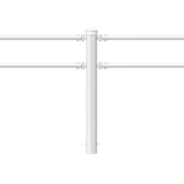 サンポール インパクト横断防止柵 2段ビームタイプ ヒノダクパイル仕様 中間支柱（ジョイント付） SP-F..