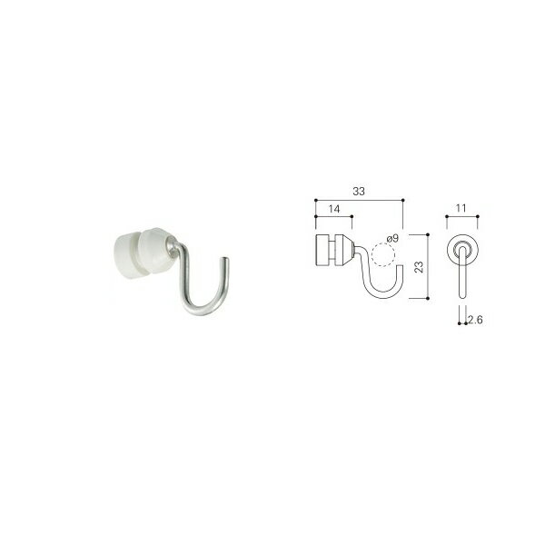 タキヤ KBフック 10kg K type 軽量タイプ ホワイト