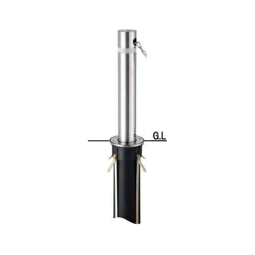 帝金 バリカー 上下式 310C 径114.3×t2.5 H690 ステンレスクサリ径6