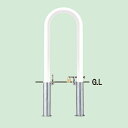 帝金 脱着式カギ付 81-PK2白 φ48.6x2.3 W300 H550