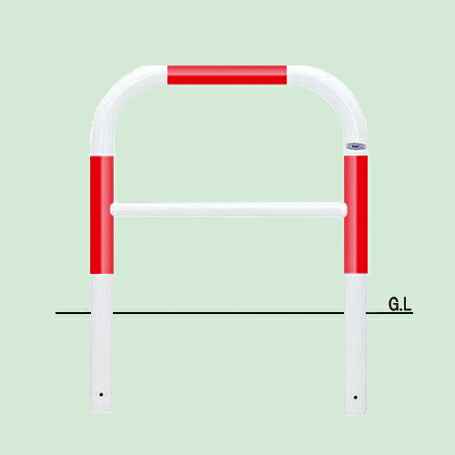 帝金 固定式 82-A3赤白 φ60.5xt2.8 W700 H650