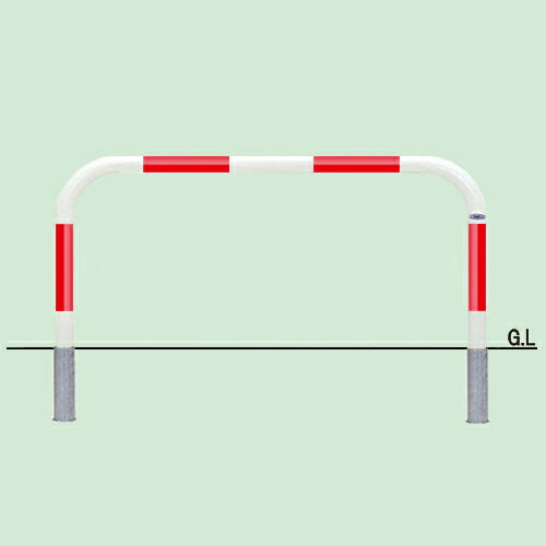 帝金 脱着式 82C-15赤白 φ60.5xt2.8 W1500 H650