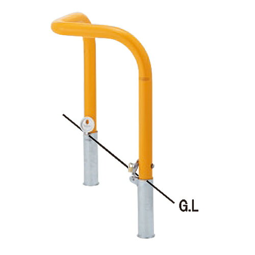 帝金 脱着式カギ付 82R-PK φ60.5×t2.8 W500×500 H650
