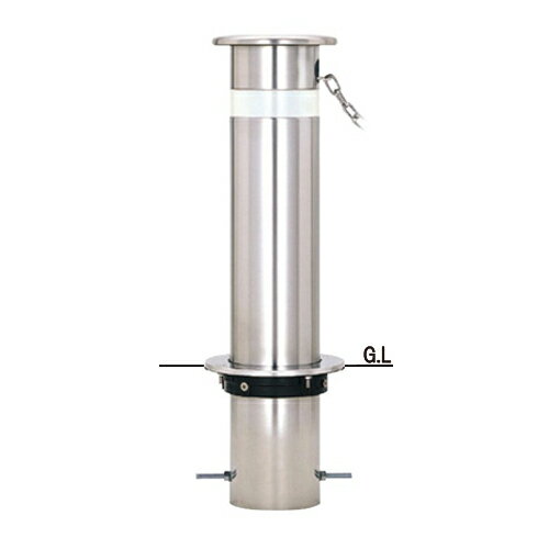 帝金 固定式 KS1NC-SD φ165.2×t3.0 H600 ステンレスクサリφ6