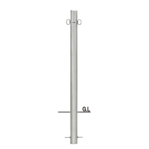 帝金 バリカー ピラー型 固定式 S52-A 径60.5×t1.5 H850