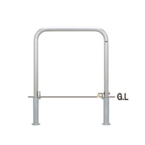 帝金 脱着式カギ付 S80-PK φ42.7×t2.0 W700 H650