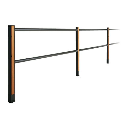 材質:スチール＋木材 施工方法:固定式 サイズ:支柱75×40×5×7 ビームφ34×t2.3 木材63×34 重量:参考重量 8.5kg/m 備考:記参考価格は支柱間隔2mで、1連20mの場合の1mあたりの価格とします。 支柱のベースプレート仕様にも対応可能です。詳細はお問い合わせください。●重量物のためフォークリフトが必要です。 ●通常業者向けの運送会社になりますのでお時間指定はできません。日曜日祝日配送もできないです。 ●離島のお客様は別途お見積りとなります。北海道、沖縄県もお見積りになる場合があります。 ●直送の場合メーカー指定便のため、運送会社のご選択はできません。山奥やトラックの入れない道幅の場合配送できないことがあります。地域によっては個人宅配送ができないこともあります。 ●ご注文後のご変更、キャンセルはできません。 ●ご注文後の発注のため受注生産ではなくても稀に欠品の場合もあります。