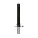 帝金 脱着式カギ付 TPF-07PK メタリックブラック φ114.3×t4.5 H850