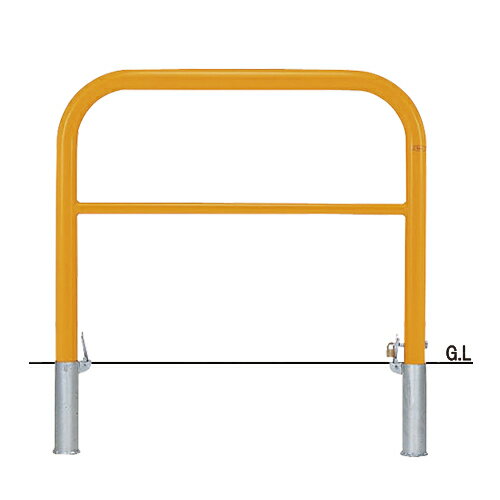 帝金 脱着式カギ付 Y82PK3-10 黄 径60.5×t2.8 W1000 H800