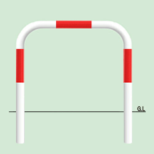 帝金 固定式 Y83A-10赤白 径76.3xt3.2 W1000 H800