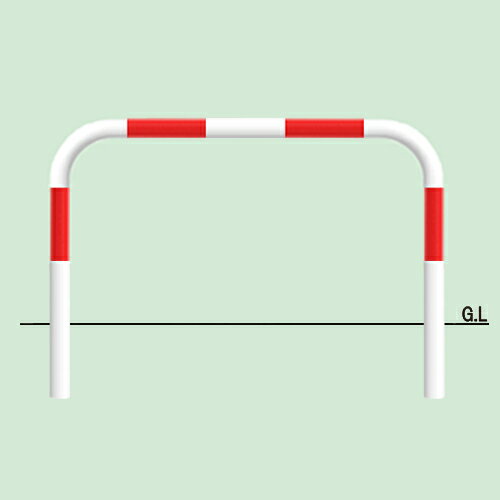 帝金 固定式 Y83A-15赤白 径76.3xt3.2 W1500 H800