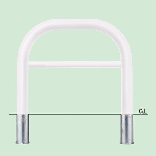 帝金 バリカー横型 脱着式 Y84C3-10 白 径101.6×t4.2 W1000 H800