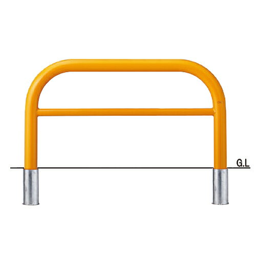 帝金 バリカー横型 脱着式 Y84C3-15 黄 径101.6×t4.2 W1500 H800