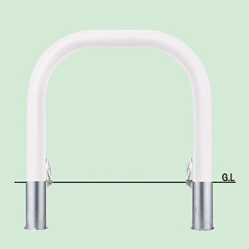 帝金 バリカー横型 脱着式フタ付 Y84P-10 白 径101.6×t4.2 W1000 H800