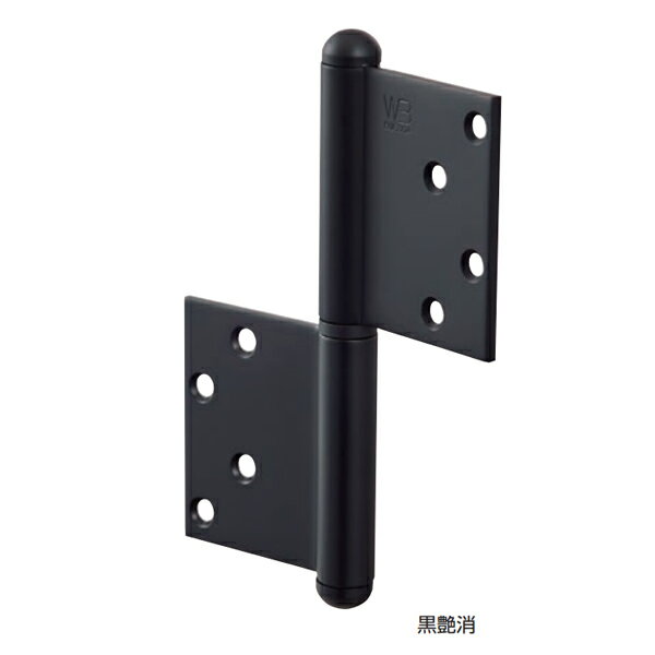 シロクマ キャノン旗丁番 BS-104 127×102mm 黒艶消