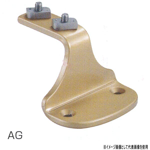 シロクマ R形スマートブラケット直受 ステンレス F フラット用（ローター無し、A4×20付） AG／シルバー..