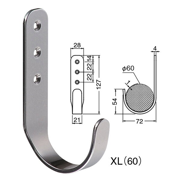 材質：ステンレス タッピンねじ：A4×25 耐荷重：6kg ※下地や状況によっては、耐荷重値以内でネジ抜けすることがあります。 ※耐荷重は実験値であり保証値ではありません。 箱の場合の入数（10）●仕様・寸法・デザインについては予告なく変更されることがあります。 ●画像はイメージです。代表画像を使用することがあります。 ●ご返品、交換、発注後のキャンセルはできません。 ●都度お取り寄せ発注のため突然の欠品等がありましたら連絡させていただきます。