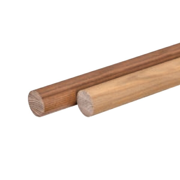 シロクマ 抗ウイルス室内用補助手すり タモ集成材丸棒 BR-35BW サイズ：4000 径35