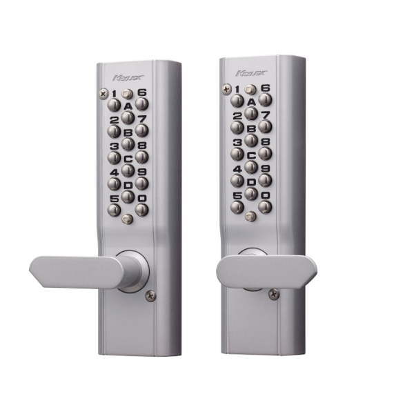 長沢製作所 キーレックス KL1100 自動施錠 両面ボタン 鍵なし レバー 22663