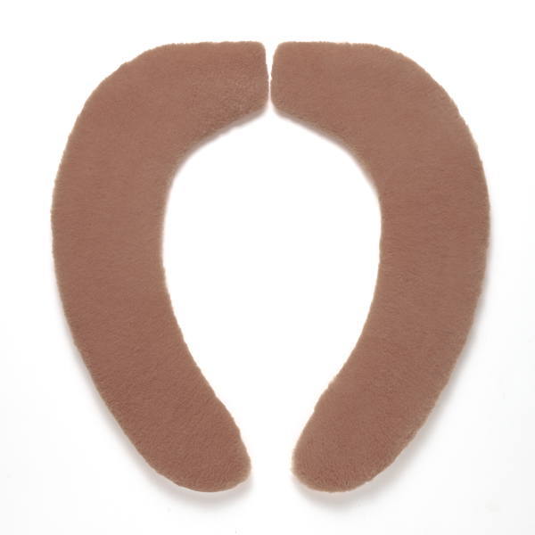 サンコー ハイソフトベンザシート 洗えるふんわり便座シート 置くだけ吸着 マロン KJ-33