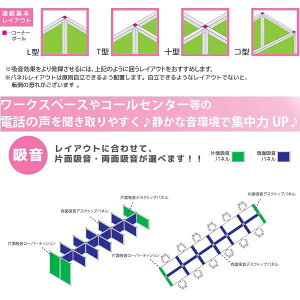 東京ブラインドフェルトーンデスクトップタイプ基本吸音パネル幅1100×高さ600厚30mm片面吸音仕様全8色どれか1つ【代引き不可】【メーカー直送】