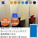 東京ブラインド フェルトーン 吸音ローパーティション 幅900×高さ1800 厚30mm 両面吸音仕様