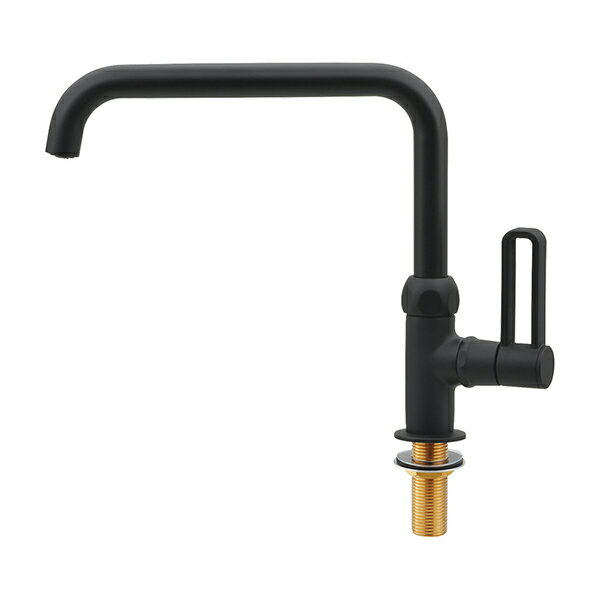 カクダイ 泡沫立形自在水栓 マットブラック 700-800-D