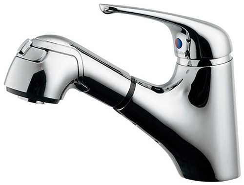 カクダイ シングルレバー引出し混合栓 184-022