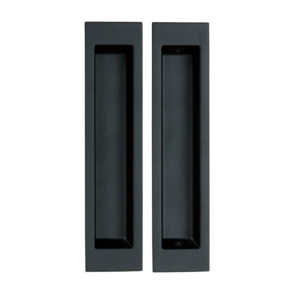 川口技研 Ctype空錠引手 つや消しブラック 扉厚33〜38mm 1CLW-ZB