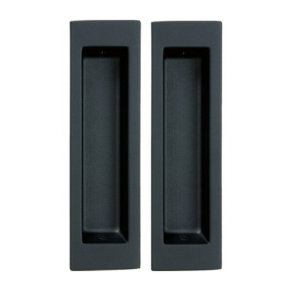 川口技研 Ctype空錠引手 つや消しブラック 扉厚33〜38mm 1CW-ZB