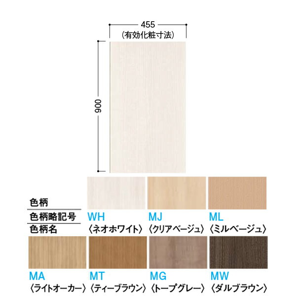 DAIKEN 壁材 スタイルアート ベーシックタイプ 腰パネル 455幅 3mm厚 455×900mm 8枚 (3.27平米) WL97-14●●