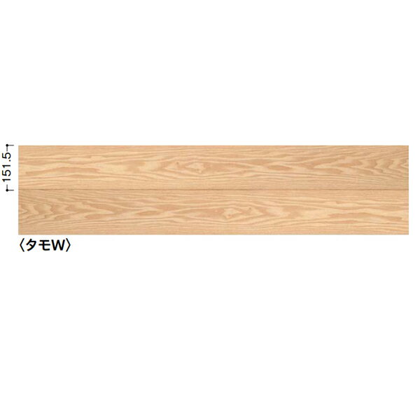 Wall Materials - DAIKEN デザイン壁材／銘木壁材 化粧羽目板N タモW 9.5mm厚さ 151.5×3950mm（6枚・3.59平米） WM1134-1