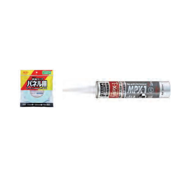 ボンド・テープセット1 WBT-001 PK 3×8サイズ用(1枚分) シリコン接着剤・両面テープ 各1本