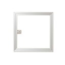ナカ工業 壁点検口 ウォールハッチ WHA 鍵付タイプ WHA454 シルバー □450mm