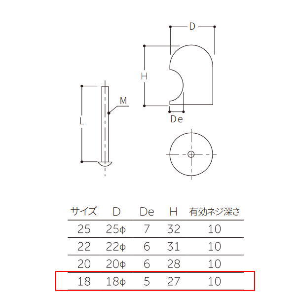 丸喜金属 真鍮 サモアつまみ（裏ビス） B-795 サイズ18 D18Φ 仕上げ:本金／クローム