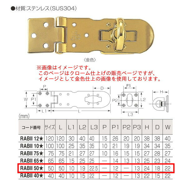 材質：ステンレス（SUS304）