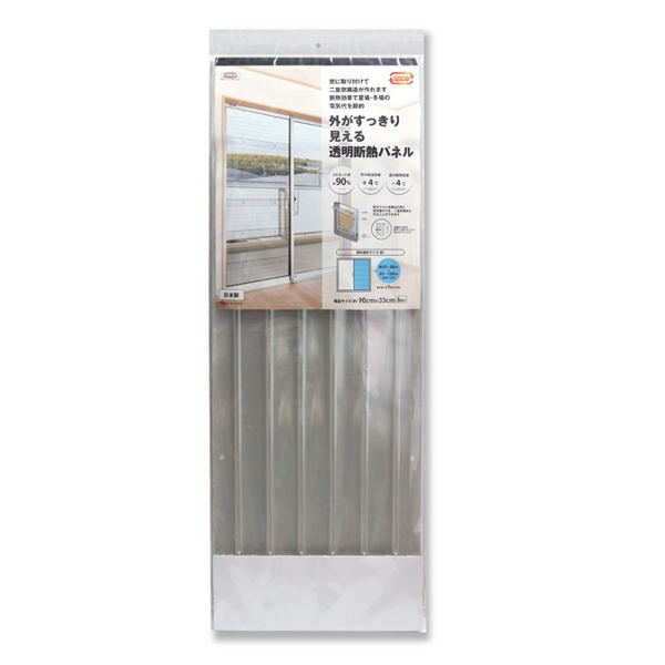 明和グラビア 外がすっきり見える透明断熱パネル 二重窓 33cm×90cm 6枚 GNP-3006のサムネイル