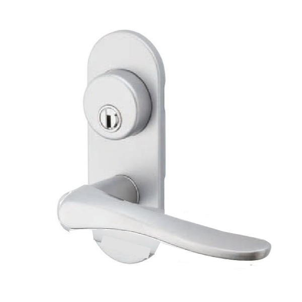 材質　レバーハンドル：亜鉛合金 仕上げ：リミテッドシルバー 標準扉厚：30〜36mm バックセット：51mm 長沢製作所のGMレバー特別色です。