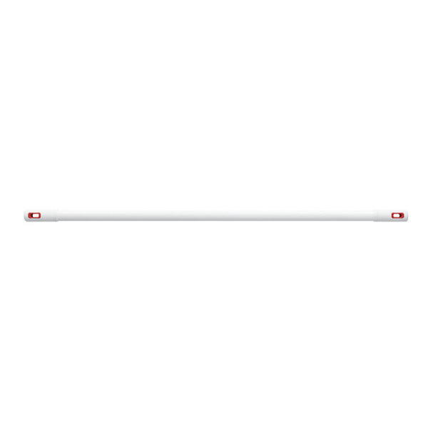 ナスタ 真っ白な物干し竿 ランドリーポール KS-NRP003-17P-R 1.0～1.7m ホワイト×レッド