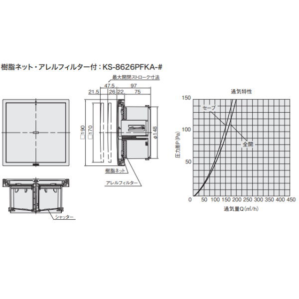 �ʥ��� ���ⴹ���� ���������� ����ͥåȡ������ե��륿���� ����С����졼 KS-8626PFKA-��