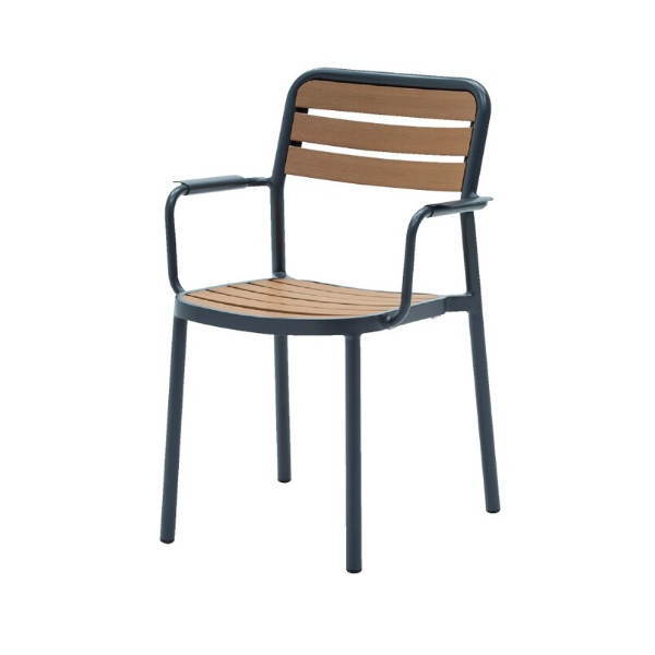 TAPAS テネリフェアームチェア／アンスラサイト