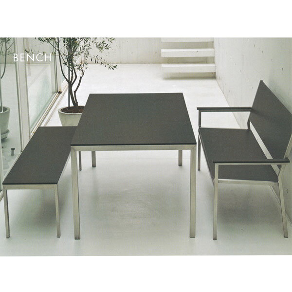 SPLENDOR HPLフラットベンチ 1500／トープ W1480×D400×H450mm