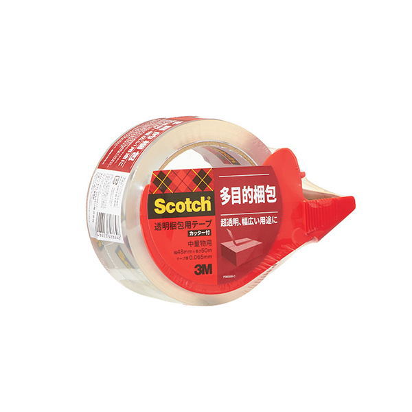 スリーエム スコッチ透明梱包用テープ313D 1PN 1個