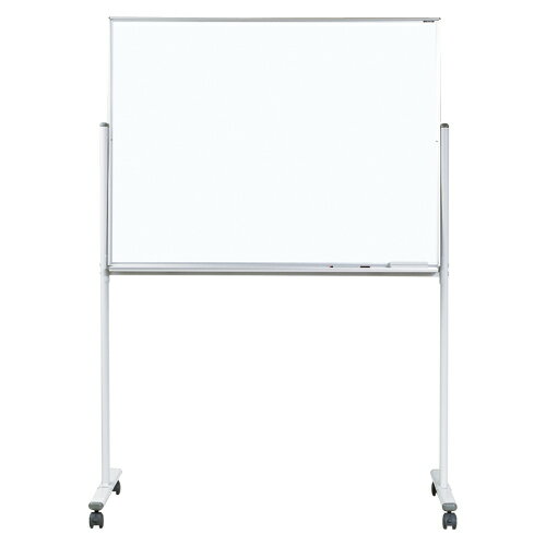 馬印 MAJIシリーズ 脚付 ホワイトボード 片面回転(デュアルコートホーロー製) MH34TN 1台