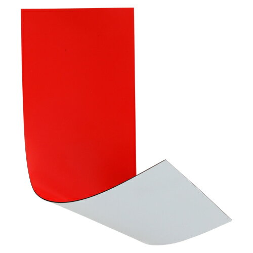 ベロス マグタッチシート両面カラーカット 赤／白 MN-3010W (RDXWH) 1枚