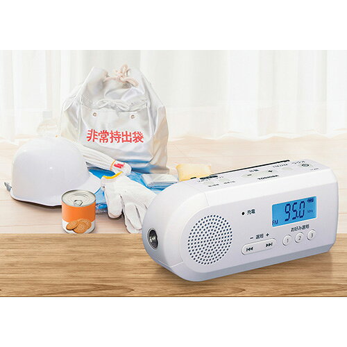 東芝 手回しFM／AM充電ラジオ TY-JKR6 1台